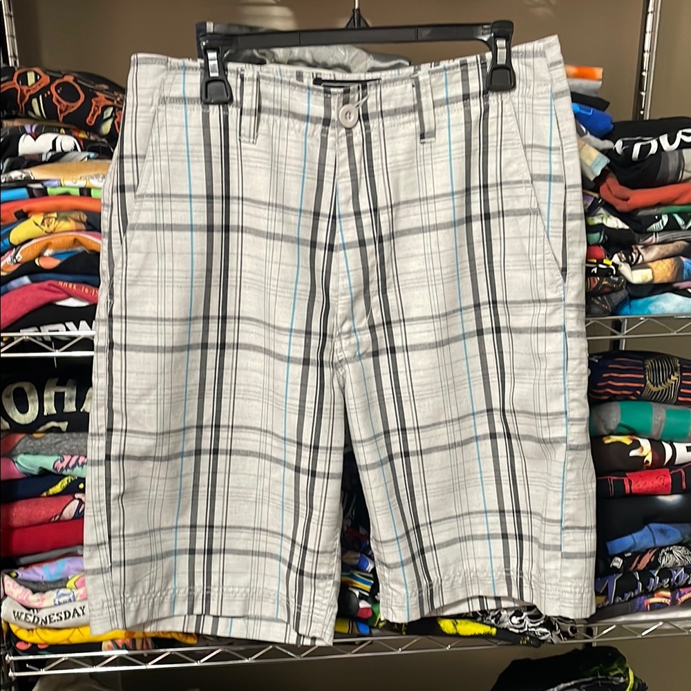 Champs Sports Men's Gray Plaid Shorts